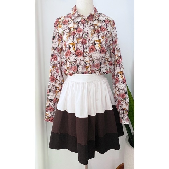 NWT Kate Spade New York Coreen Colorblock Skirt 10​​​​​ - Picture 6 of 12